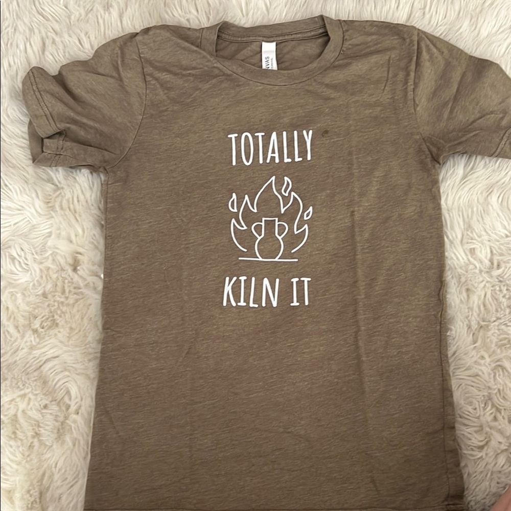 Brown Graphic Tee - Totally Kiln It